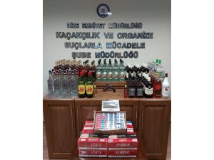 Rize’de 5 iş yerine Duman-9 operasyonu