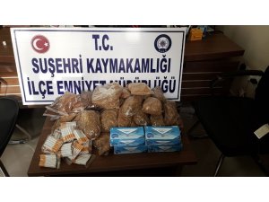 Sivas’ta tütün operasyonu
