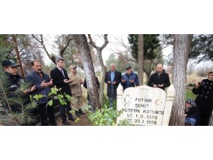 Şehit asker şehadetinin yıl dönümünde anıldı