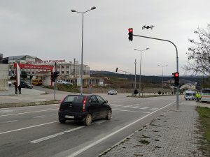 Sinop'ta sadece tek noktada bulunan trafik ışığını bir yılda 22 sürücü ihlal etti