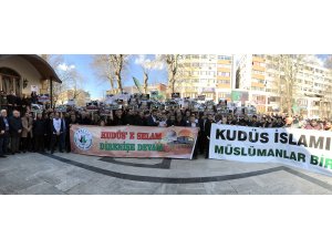 Kocaeli'de 50 sivil toplum kuruluşu Trump'ın sözde barış planına tepki gösterdi