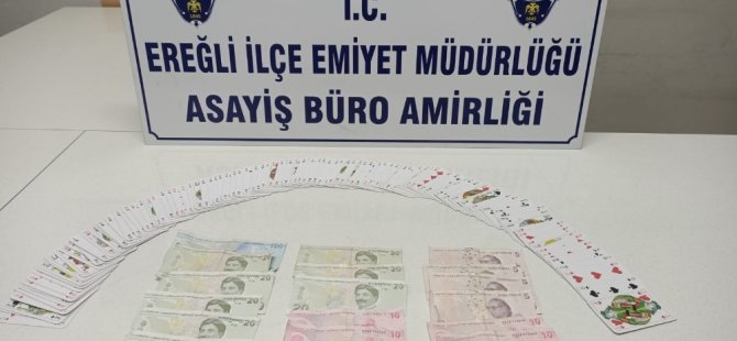 Ereğli’de kumar operasyonu