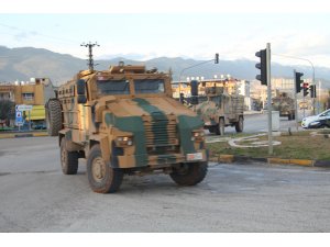 Suriye sınırına askeri sevkiyat