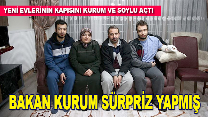 Bakan Kurum ve Soylu sürpriz yaptı! Elazığ'daki depremde enkaz altından kurtarılan Azize Çelik yeni evine kavuştu