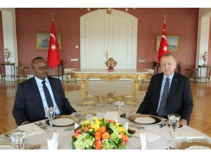 Cumhurbaşkanı Erdoğan, Gine Bissau Seçilmiş Cumhurbaşkanı Embalo'yla bir araya geldi