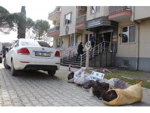 Kiralık araçla kablo hırsızlığına suçüstü