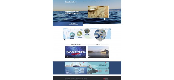 İletişim Başkanlığı, Kanal İstanbul projesine ilişkin detayların yer aldığı internet sitesi açtı