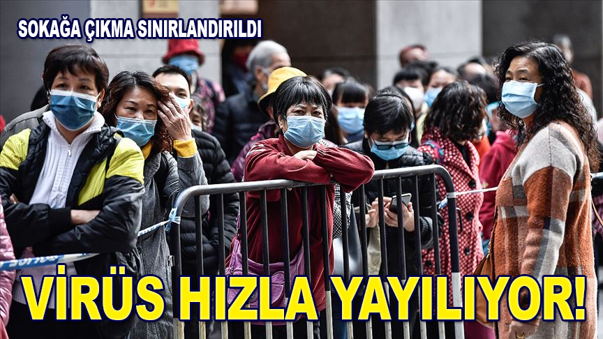 Virüs hızla yayılıyor! Çin'de yeni tip koronavirüs salgını nedeniyle can kaybı 304'e çıktı