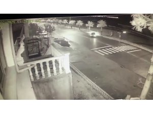 İki kişinin öldüğü kaza anı güvenlik kamerasında