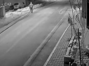 Kablo hırsızını kardaki izi ele verdi