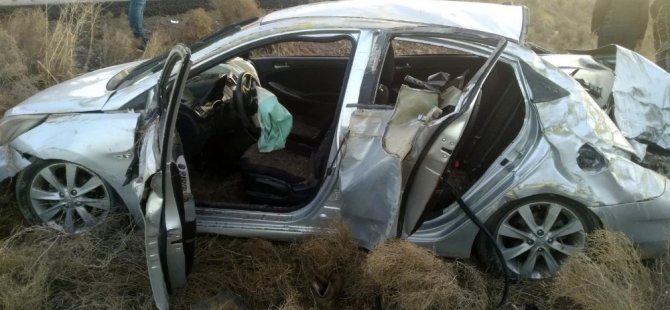 Konya’da otomobil takla attı: 8 yaralı