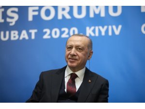 Cumhurbaşkanı Erdoğan: “Ukrayna ile sahip olduğumuz sağlam siyasi zemin her iki ülke iş çevreleri için de önemli bir güvencedir”