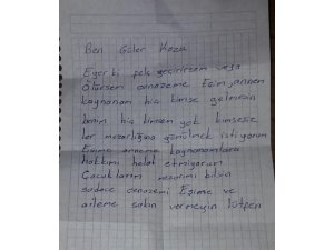 "Beni kimsesizler mezarlığına gömün" yazıp intihar etti