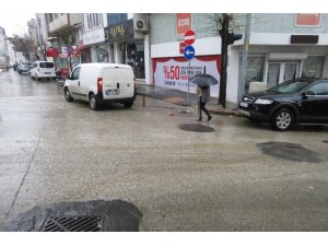 Malkara’da dolu ve sağanak yağış