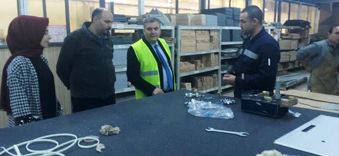 Çubuk Belediye Başkanı Demirbaş'dan fabrika ziyareti