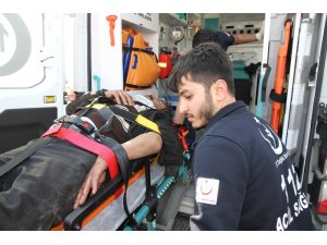 Mardin’de zincirleme kaza: 2 tır ve 1 tanker yandı, 3 kişi yaralandı