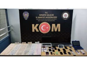 Isparta’daki 34 operasyonda 44 şüpheli yakalandı