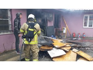 Özel eğitim uygulama okulundaki yangın korkuttu