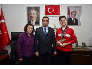 Millî atlet Anıl Korkmaz’dan Başkan Erdoğan’a ziyaret
