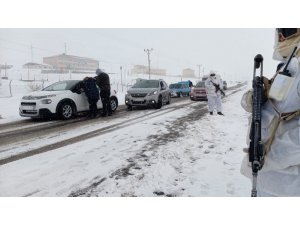 Çığ bölgesine geçişlere izin verilmiyor