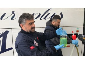 Şoförlere alkol denetimi, otobüslerin yakıtına marker testi