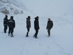 Van-Çatak kara yoluna çığ düşmesi