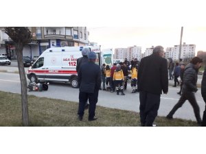 Kahta’da motosiklet kazası: 1 Yaralı