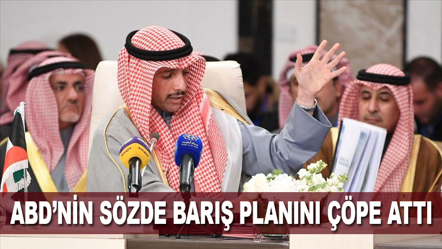 Kuveyt Parlamento Başkanı, ABD'nin sözde barış planını çöpe attı
