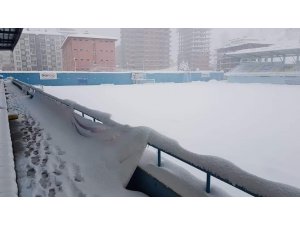 Yeşilyurt Belediyespor’un maçına kar engeli