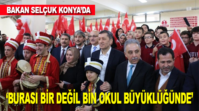 Milli Eğitim Bakanı Ziya Selçuk, ailesini kaybeden hayırseverin yaptırdığı okulun açılışını yaptı