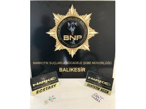 Balıkesir polisinden uyuşturucu operasyonu