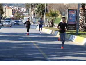 Söke’de öğrenciler Atatürk için koştu