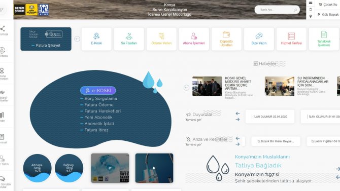 KOSKİ internet sitesi yenilendi