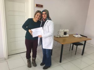 Ulaş'ta kadın kursiyerler sertifikalarını aldı