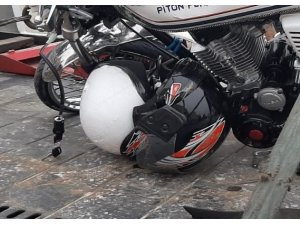 Kask hayat kurtardı