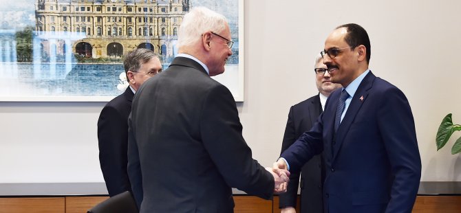 Cumhurbaşkanlığı Sözcüsü Kalın, ABD'nin Suriye Özel Temsilcisi Jeffrey ile görüştü