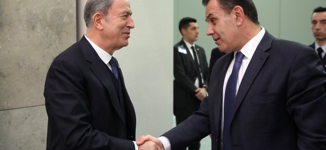 Hulusi Akar, Yunan Savunma Bakanı ile görüştü