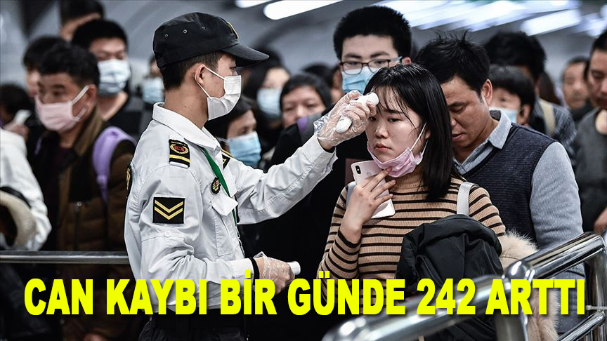Çin'de Kovid-19'un merkezi Hubey'de can kaybı bir günde 242 arttı
