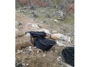 Manisa’da 75 bin lira değerindeki kabloları kestiler