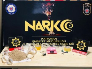 Karaman’da uyuşturucuyla yakalanan 3 kişi gözaltına alındı