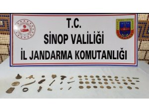 Boyabat’ta 56 parça tarihi eser ele geçirildi
