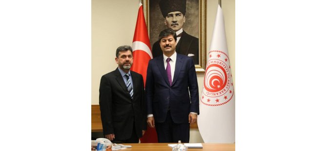 Beypazarı Berberler ve Kuaförler Odası Başkanı Ali Mutlu'dan ziyaret