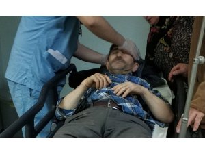 Çatıdan düşen şahıs ölümden döndü