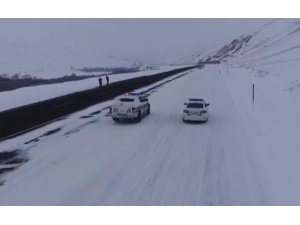 Jandarmadan drone destekli emniyet kemeri ve cep telefonu uygulaması
