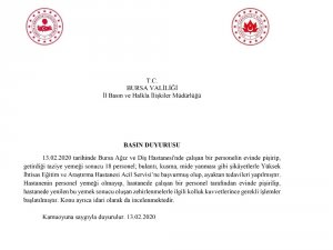 Taziye yemeği 18 sağlık çalışanını zehirledi