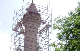 Tarihi minare restore ediliyor