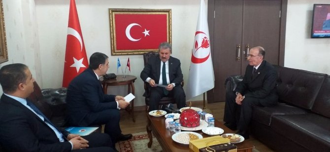 BBP Genel Başkanı Destici, Irak Türkleri Kültür ve Yardımlaşma Derneği Şube Başkanı Canbaz’ı kabul etti