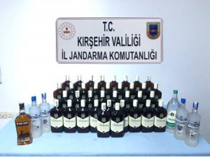Yolcu otobüsünde kaçak içki operasyonu