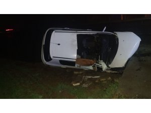 Tekirdağ’da otomobil su kanalına uçtu: 2 ölü