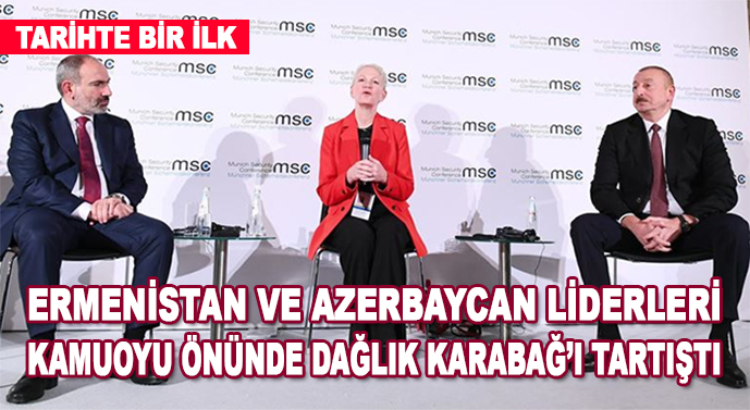 Tarihte ilk kez Ermenistan ve Azerbaycan liderleri kamuoyu önünde tartıştı! Katliamı inkar etti